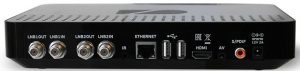 Двухтюнерный цифровой ресивер GS Е521L разъемы
